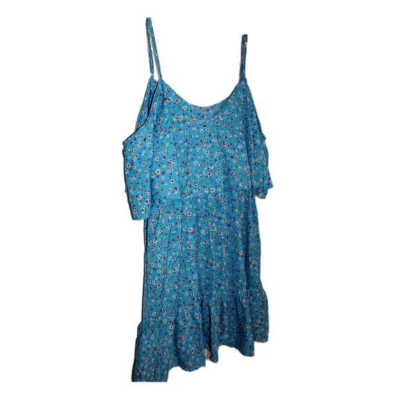 Women's Plus Size Spring Floral Dress - Picture 7 of 16